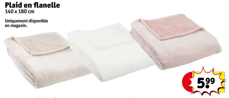 Offre: Plaid en flanelle