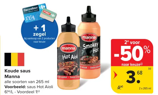 Promotie: Koude saus