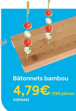 Offre: Bâtonnets bambou