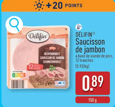Offre: Saucisson de jambon