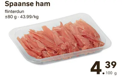Promotie: Spaanse ham