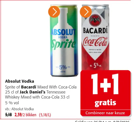 Promotie: Mixdranken