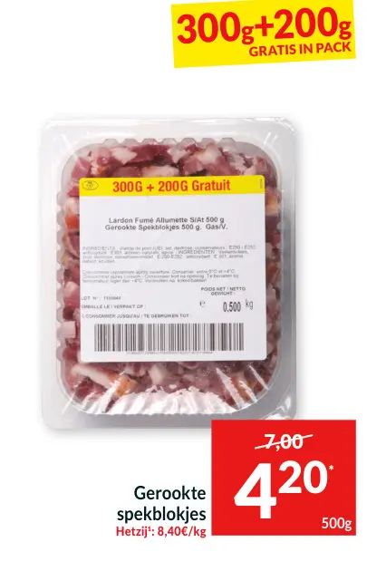 Promotie: Gerookte spekblokjes
