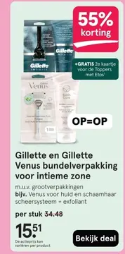 Aanbieding: Gillette en Venus bundel voor intieme zone