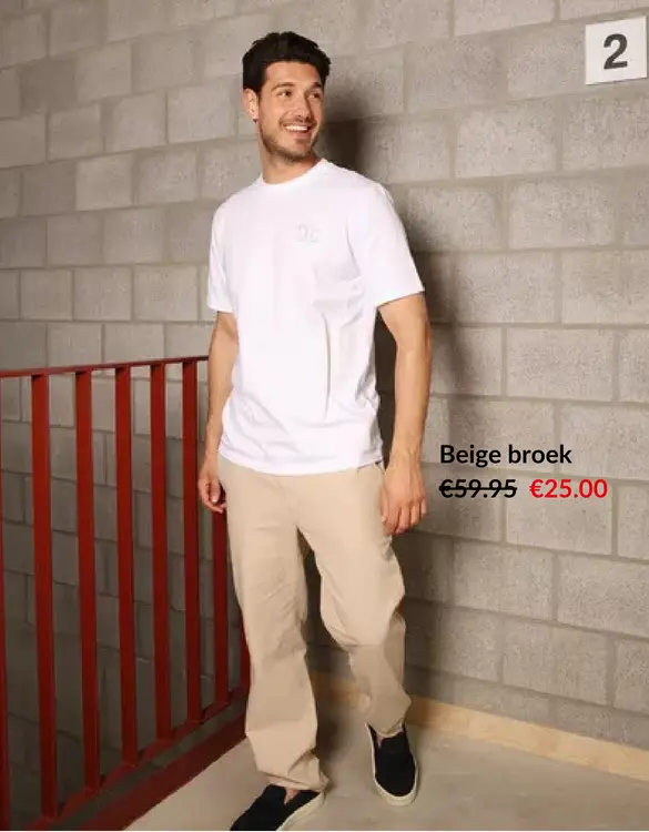 Promotie: Beige broek
