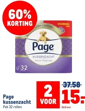 Aanbieding: Page kussenzacht