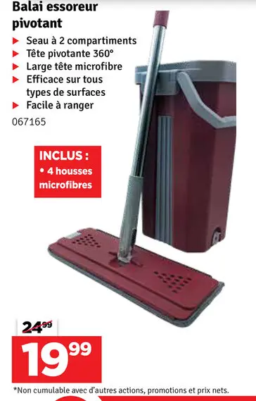 Offre: Balai essoreur pivotant