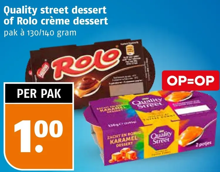 Aanbieding: Dessert of crème dessert