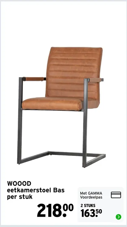 Aanbieding: WOOOD eetkamerstoel Bas