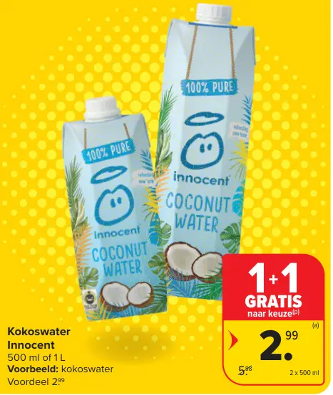 Promotie: Kokoswater