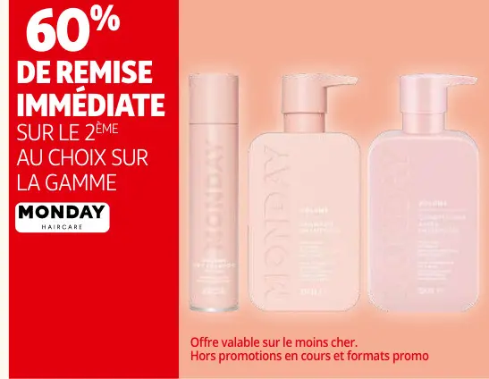 Offre: Monday haircare
