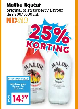 Aanbieding: Malibu liqueur