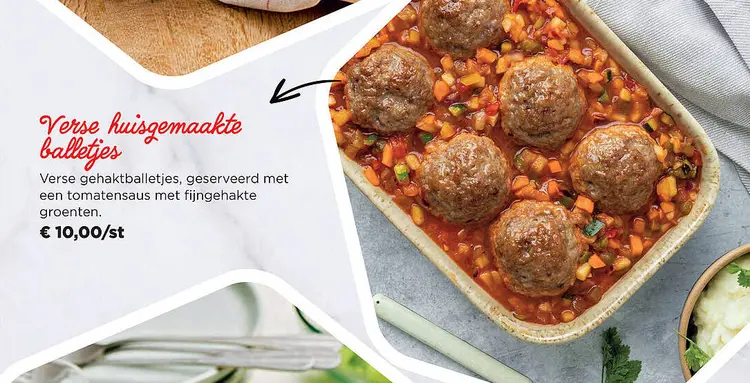 Promotie: Verse huisgemaakte balletjes