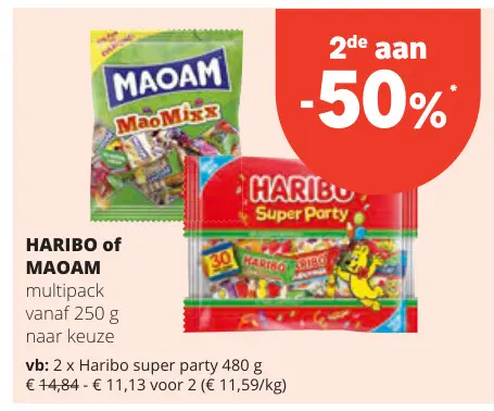Aanbieding: Haribo of Maoam multipack