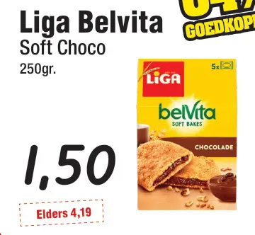 Aanbieding: Liga Belvita Soft Choco
