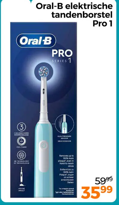 Aanbieding: Oral-B elektrische tandenborstel Pro 1