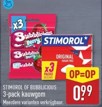 Aanbieding: Stimorol of Bubblicious
