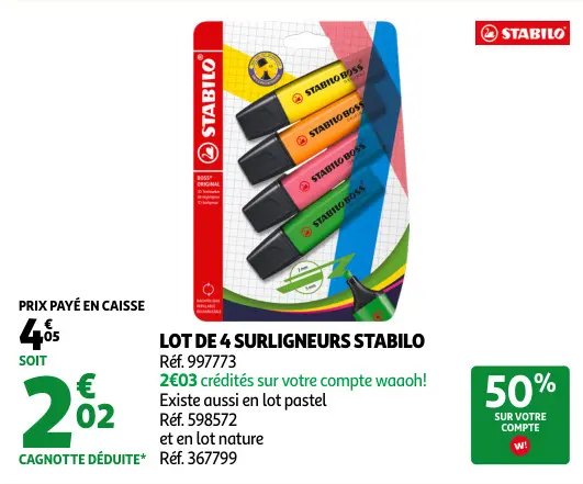 Promotie: Surligneurs STABILO