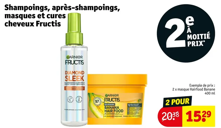 Offre: Shampoings, après-shampoings, masques et cures cheveux