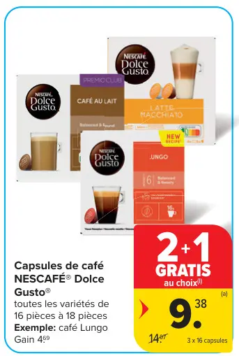Offre: Capsules de café