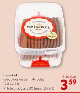 Offre: Crumbel spéculoos de Saint-Nicolas