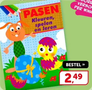 Promotie: PASEN Kleuren, spelen en leren