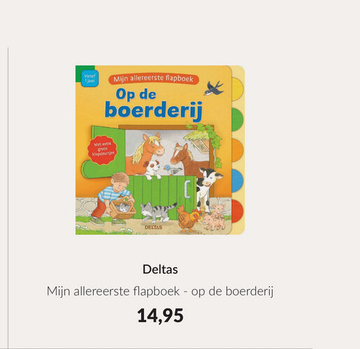 Aanbieding: Deltas Mijn allereerste flapboek - Op de boerderij 582465