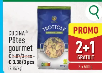 Offre: Pâtes gourmet