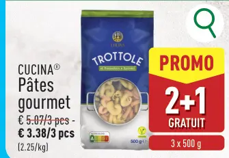 Offre: Pâtes gourmet