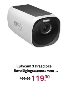 Aanbieding: Eufycam 3 Draadloze Beveiligingscamera