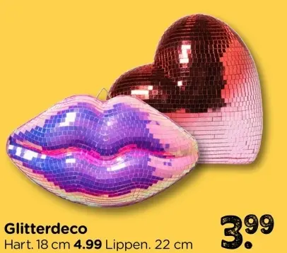 Aanbieding: Glitterdeco hart