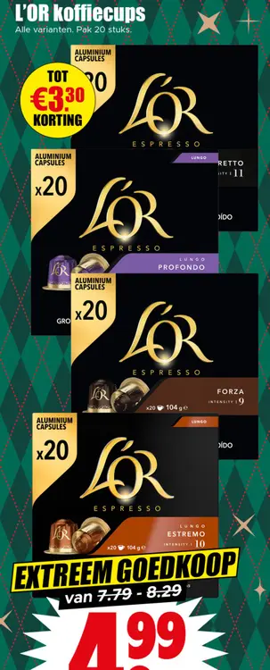 Aanbieding: L'OR Espresso Aluminium Capsules