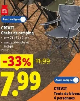 Offre: Chaise de camping