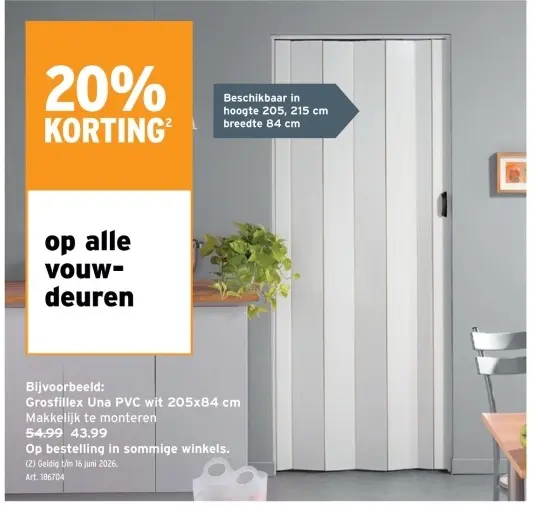 Promotie: Una PVC wit