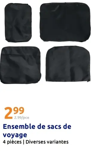 Offre: Ensemble de sacs de voyage