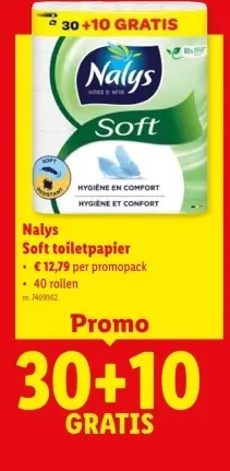 Promotie: Soft toiletpapier