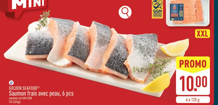 Offre: Saumon frais avec peau