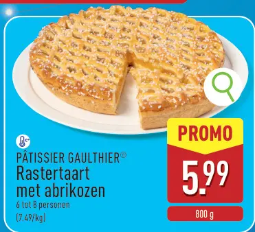 Promotie: Rastertaart met abrikozen