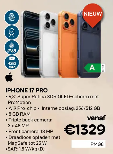 Aanbieding: Iphone 17 pro