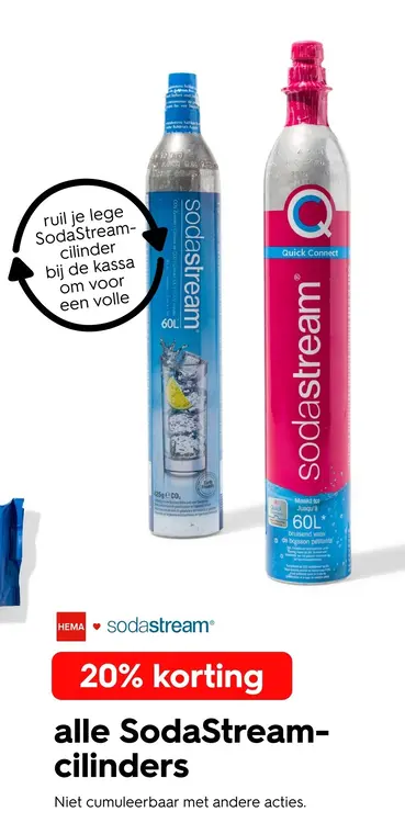 Promotie: SodaStream-cilinders