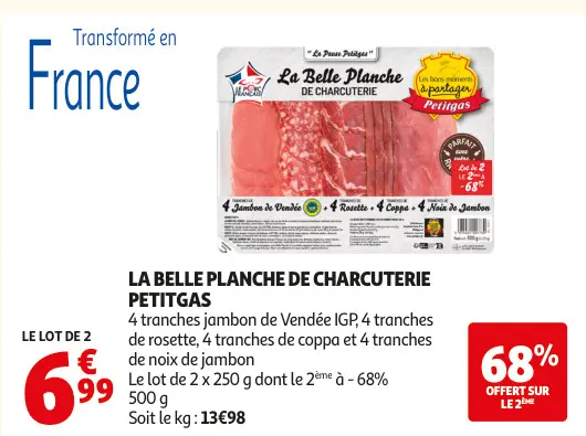 Promotie: La belle planche de charcuterie