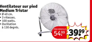 Offre: Ventilateur sur pied Medium
