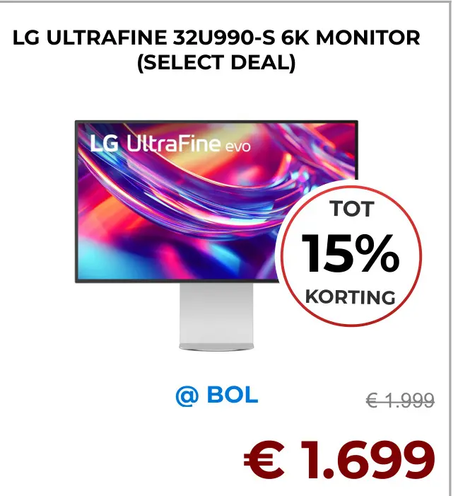Aanbieding: Ultrafine 32u990-s 6k monitor