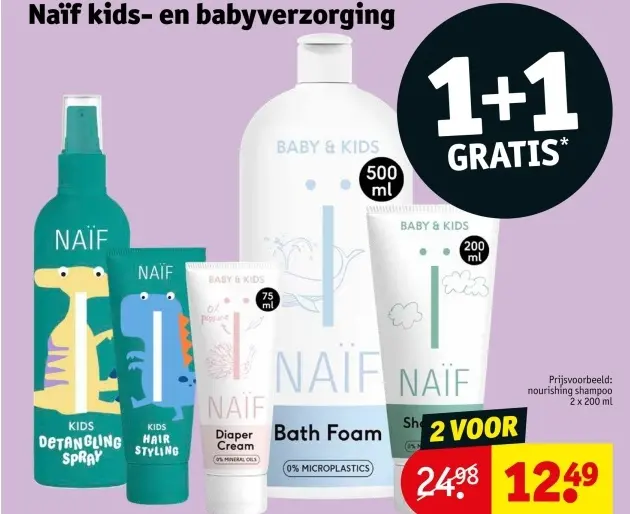 Aanbieding: Naïf kids- en babyverzorging