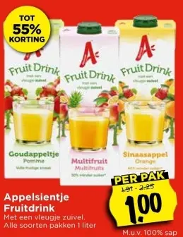 Aanbieding: Appelsientje Fruitdrink
