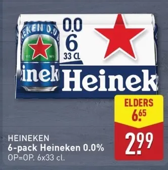 Aanbieding: 6-pack Heineken 0.0%