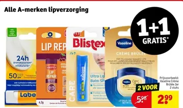 Aanbieding: Alle A-merken lipverzorging