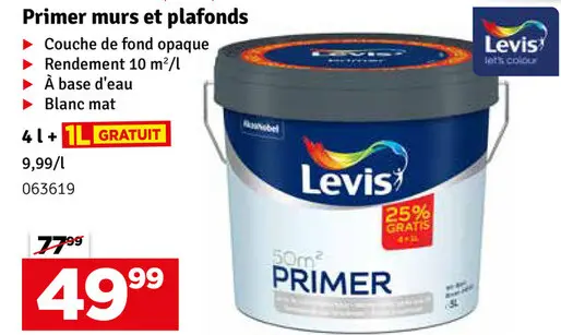 Offre: Primer murs et plafonds