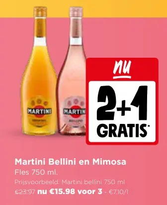 Promotie: Bellini en Mimosa