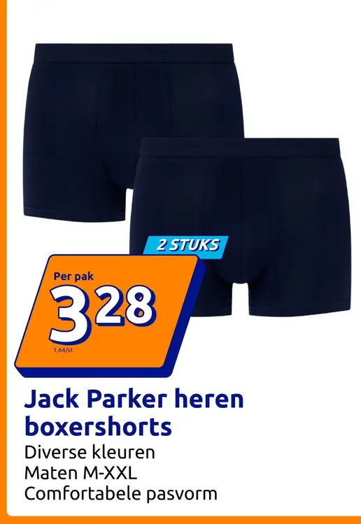 Promotie: Jack Parker heren boxershorts